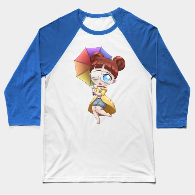 Chibi Yokai: Karakasa Baseball T-Shirt by Shila